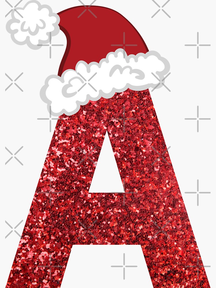 Sparkly Christmas Letter L Poster for Sale by LiveAndGlow