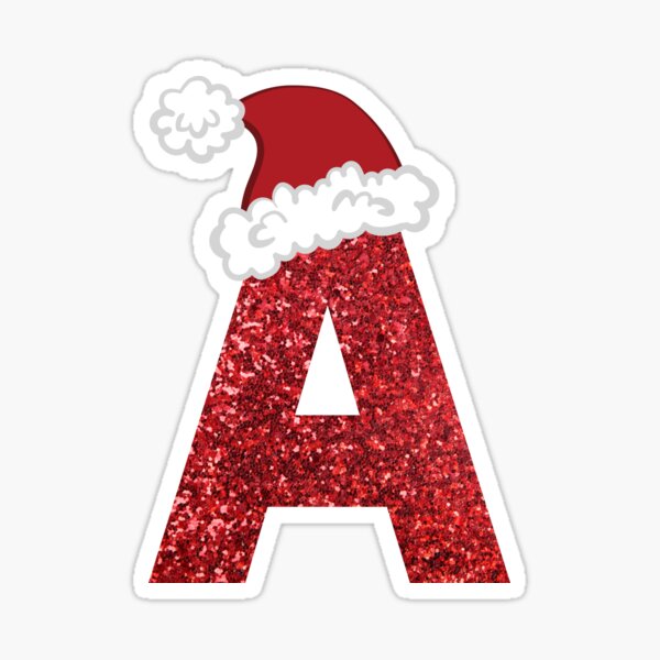 Sparkly Christmas Letter B | Art Print