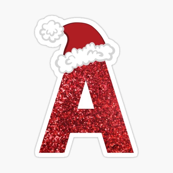 Sparkly Christmas Letter B Sticker for Sale by LiveAndGlow