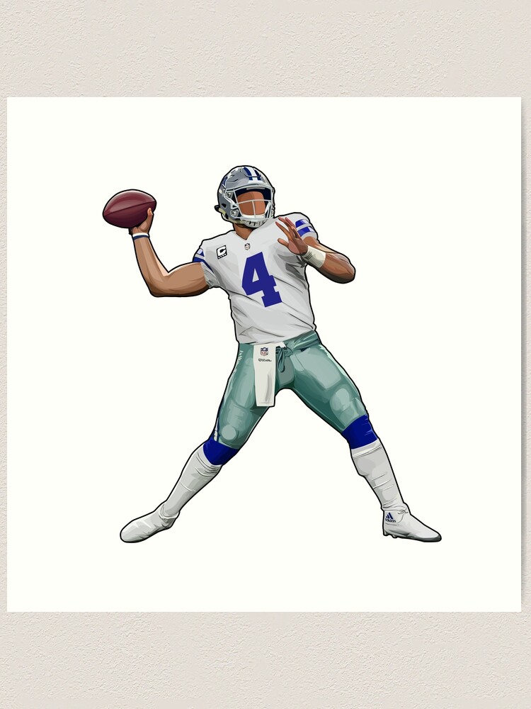 Dak Prescott fine art print featuring Prescott –