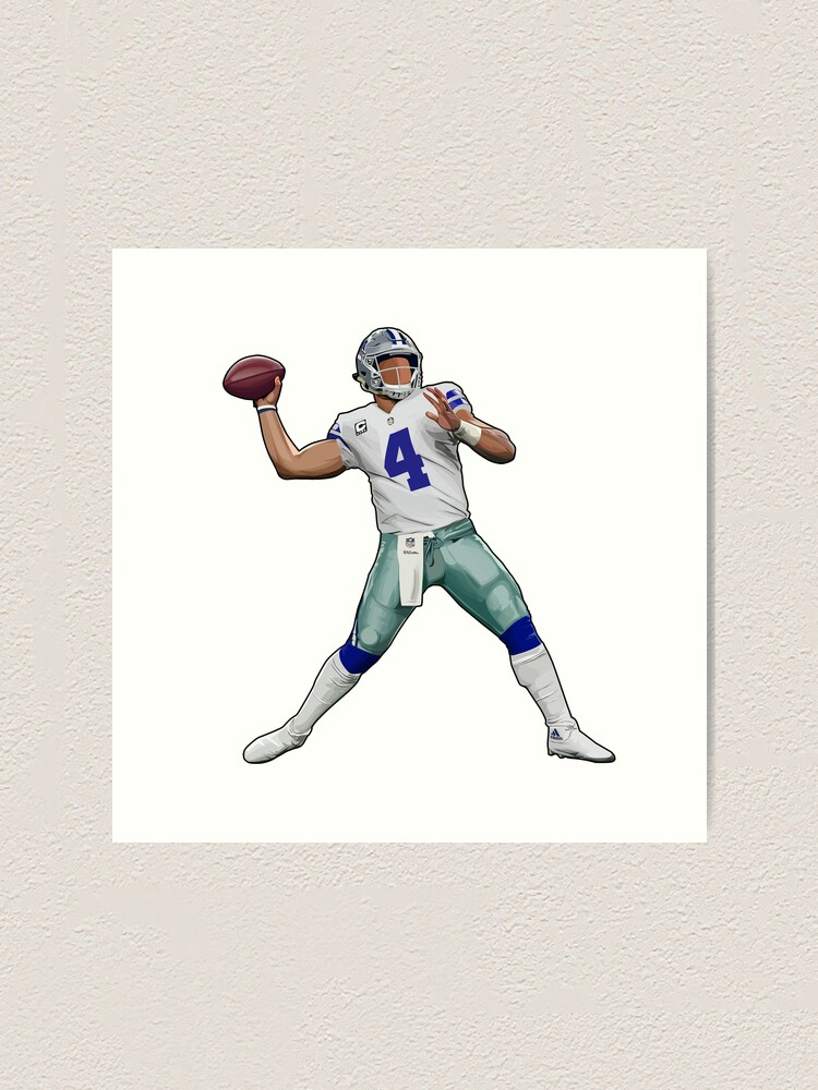 : Dak Prescott Posters Football Portrait Art 4 Canvas Wall Art  Decor Print Picture Paintings for Living Room Bedroom Decoration  Unframe:12x18inch(30x45cm): Posters & Prints