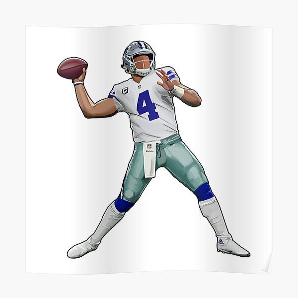 Rinkha Ezekiel Elliott Football Paper Poster Cowboys 2 T-Shirt