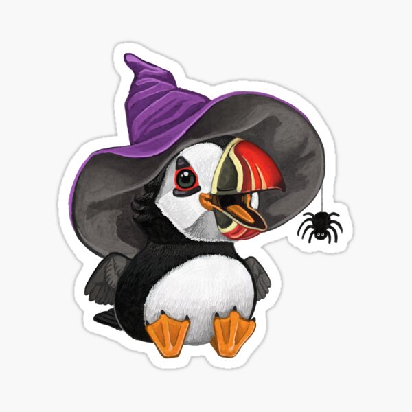 Item preview, Little Puffin Witch designed and sold by Renee LeCompte.