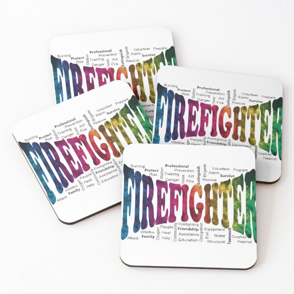 Item preview, Firefighter Word Art designed and sold by FireGirlinOz.