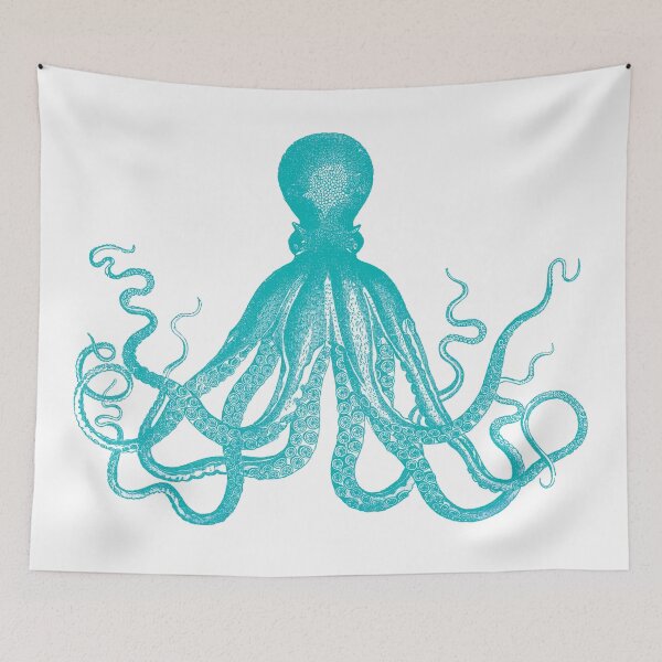 Item preview, Giant Octopus Graphic Shirts Squid Sea Life Vintage Linocut  designed and sold by TeeStoress.