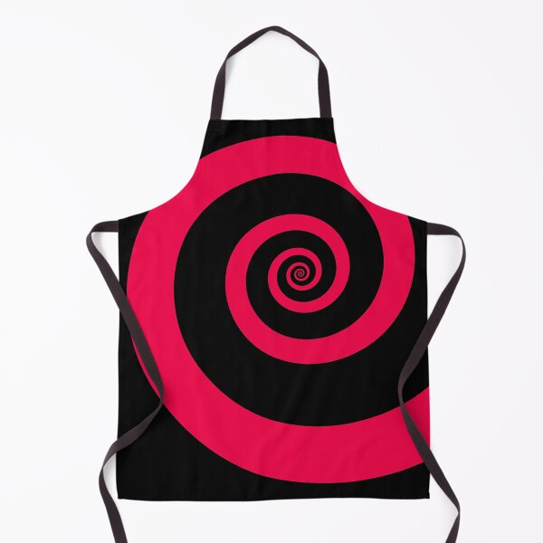 Item preview, Red Pink Spiral On Black designed and sold by KeksWorkroom.