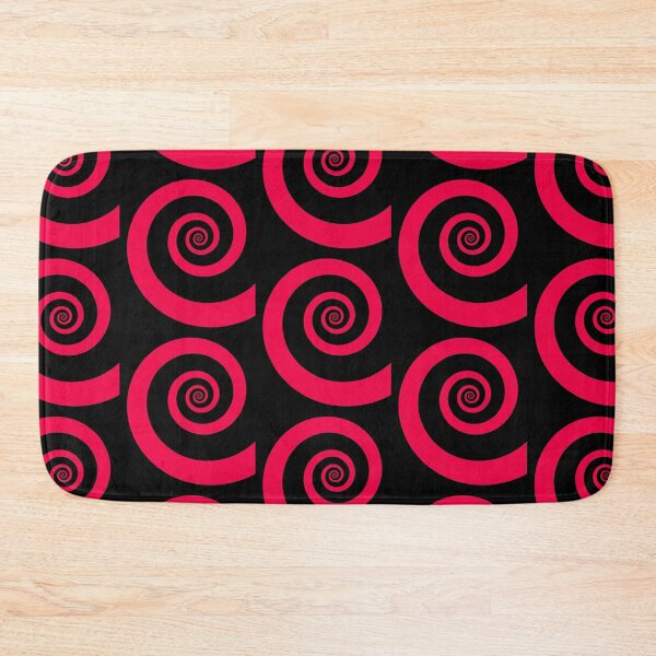 Item preview, Red Pink Spiral On Black designed and sold by KeksWorkroom.