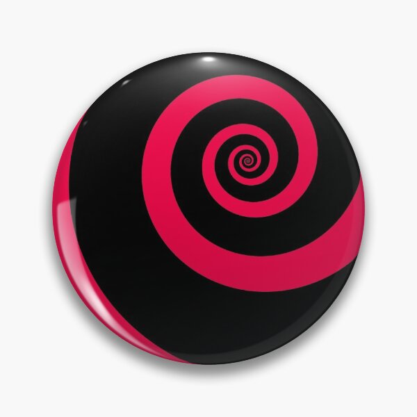 Item preview, Red Pink Spiral On Black designed and sold by KeksWorkroom.