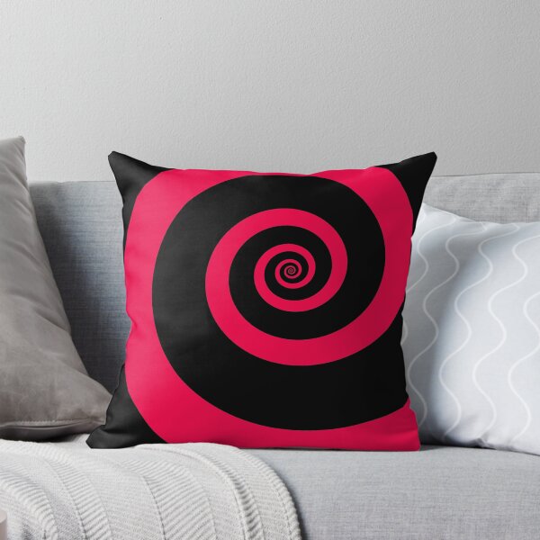 Item preview, Red Pink Spiral On Black designed and sold by KeksWorkroom.