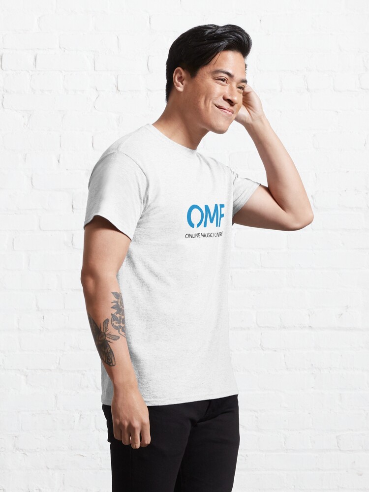 Classic T-Shirt, OMF (Black) designed and sold by OMF Online Music Foundry
