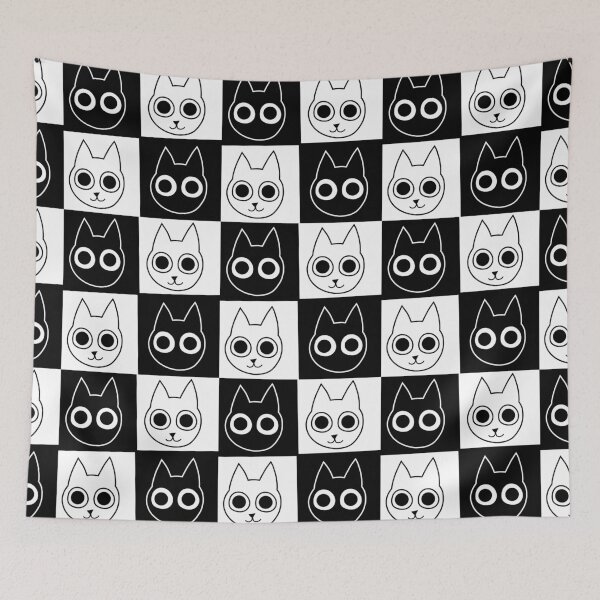 Item preview, Black & White Cat Pattern designed and sold by palaco210.