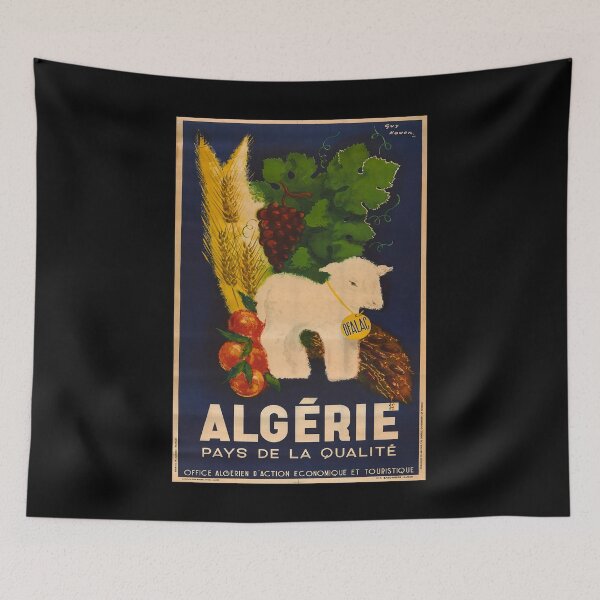 Item preview, Algerie retro poster designed and sold by CorasPosters.