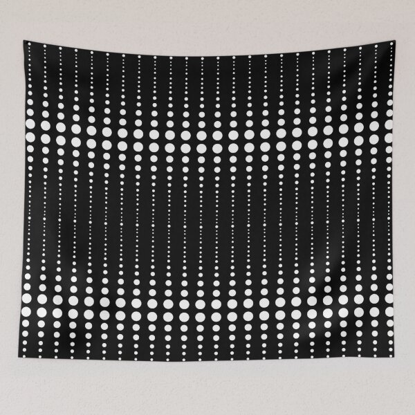 Item preview, black and white polka dots, retro, retro polka dots designed and sold by fuzzyfox.