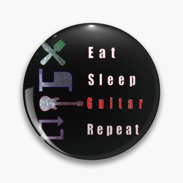 Item preview, Eat. Sleep. Guitar. Repeat. designed and sold by Rockergandalf.