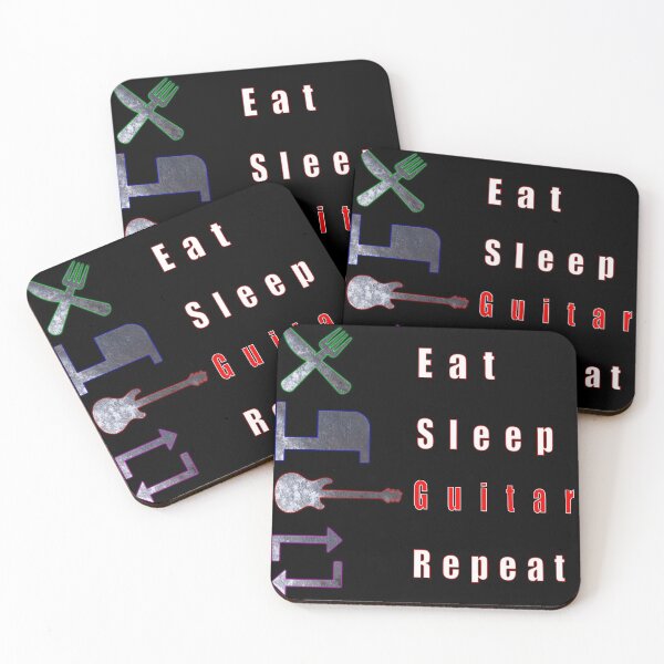 Item preview, Eat. Sleep. Guitar. Repeat. designed and sold by Rockergandalf.