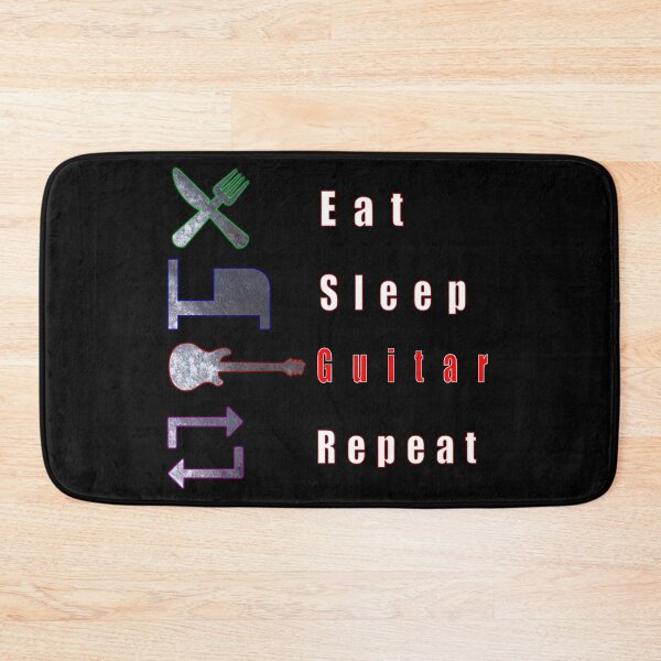 Item preview, Eat. Sleep. Guitar. Repeat. designed and sold by Rockergandalf.