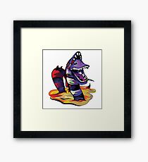 Happy Sandworm Framed Print