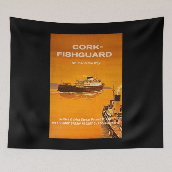 Item preview, Cork Fishguard retro poster designed and sold by CorasPosters.