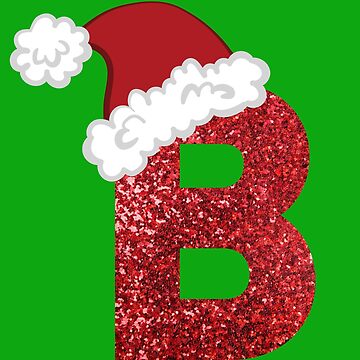 "Sparkly Christmas Letter B" Sticker For Sale By LiveAndGlow | Redbubble