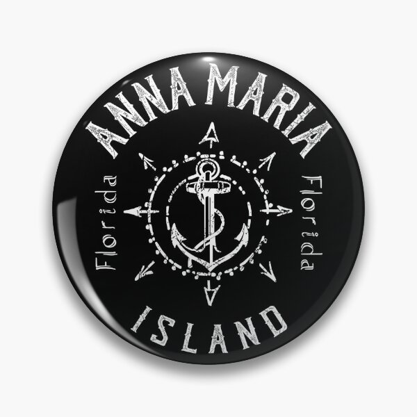 Item preview, Anna Maria Island Florida, FL Nautical Compass Rose, Wind Rose, Sailing Sailboat Anchor Souvenir designed and sold by ArtByBollwitt.