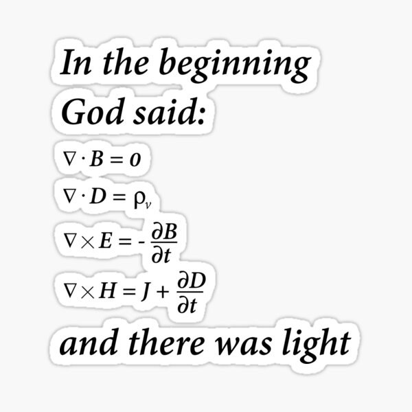 Item preview, God said Maxwell equations designed and sold by laracraft.