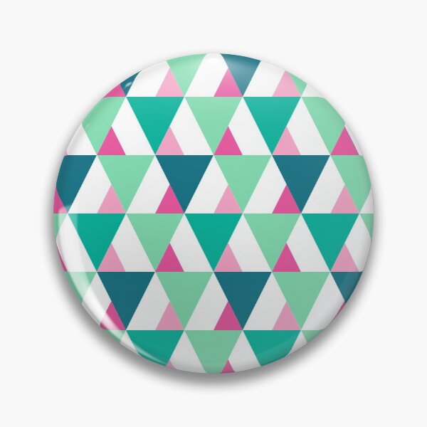 Item preview, Festive Triangle Pattern - Green & Pink Shades designed and sold by belly-e-luna.