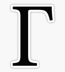 Gamma Greek Letter Sticker