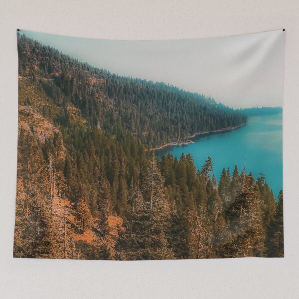 Item preview, pine tree and lake at Emerald Bay Lake Tahoe California USA designed and sold by Mrvell.