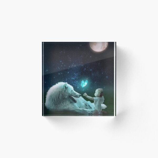 Item preview, bebe y lobo designed and sold by Ethereal Designs.
