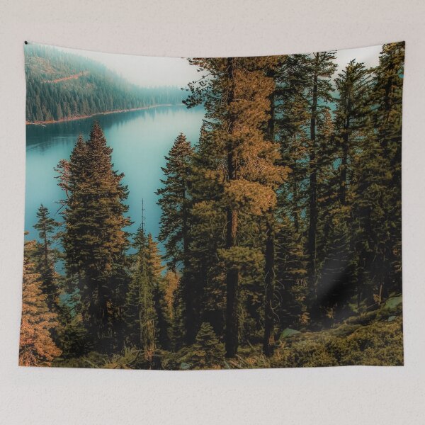 Item preview, Pine tree with lake scenic at Emerald Bay Lake Tahoe California USA designed and sold by Mrvell.