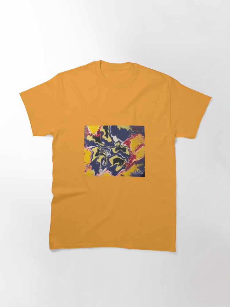 Alternate view of Peace Love & Happiness-Abstract Painting Classic T-Shirt