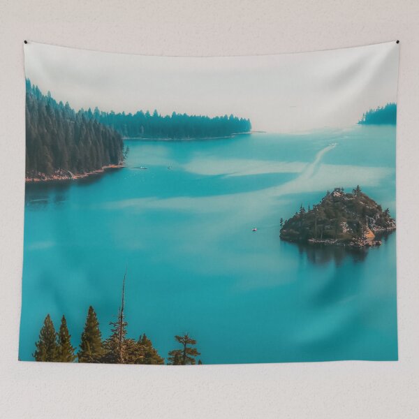 Item preview, Pine tree and island at Emerald Bay Lake Tahoe California USA designed and sold by Mrvell.