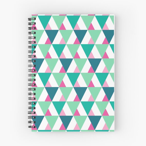 Item preview, Festive Triangle Pattern - Green & Pink Shades designed and sold by belly-e-luna.