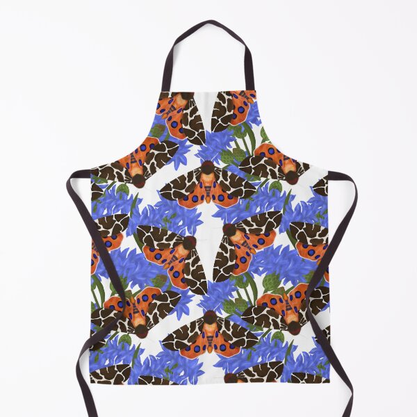 Item preview, Garden Tiger Moth and Cornflowers designed and sold by MeganSteer.