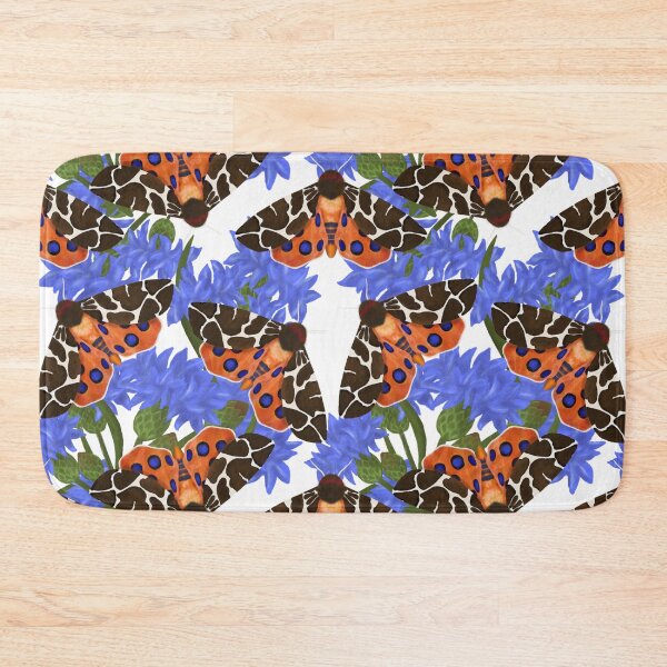 Item preview, Garden Tiger Moth and Cornflowers designed and sold by MeganSteer.