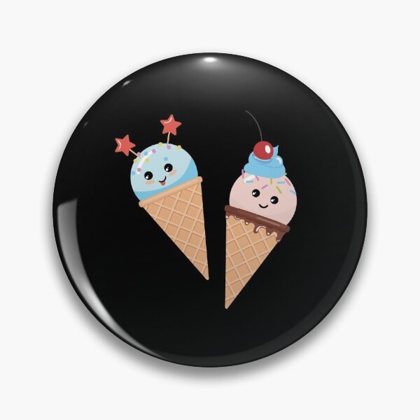 Item preview, Ice Cream Cones with Cute Faces designed and sold by EstelleStar.