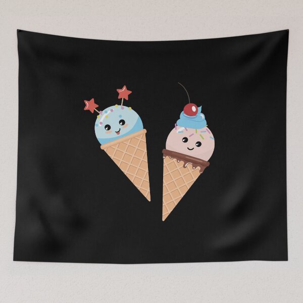 Item preview, Ice Cream Cones with Cute Faces designed and sold by EstelleStar.