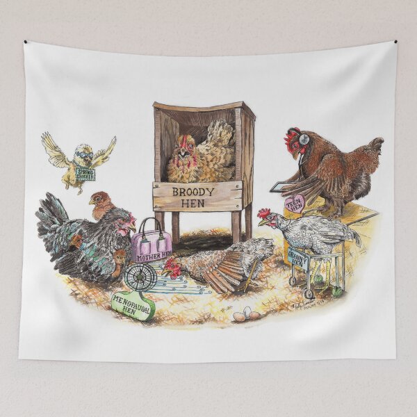 Item preview, Life in the Coop - chicken designed and sold by HollySimental.