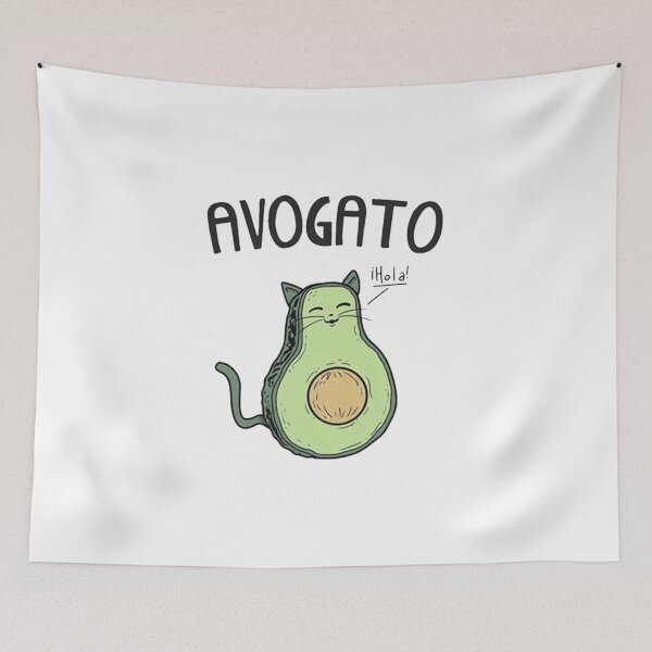 Item preview, Avogato Funny , Avocado Cat , Cute Face designed and sold by Mekoooo.