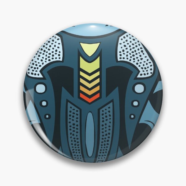 Item preview, Blue Shield With Yellow Ornaments designed and sold by Chubuter.