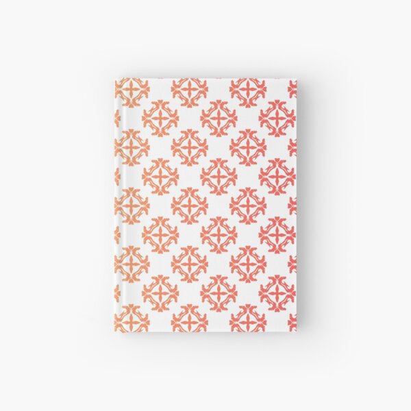 Dragon Fire Book Star Damask Colorful Pattern Hardcover Journal