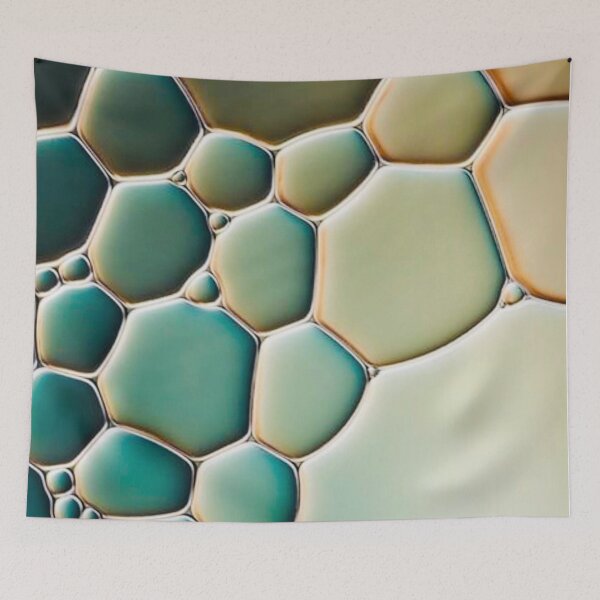 Item preview, Cool honeycomb pattern with a beautiful color gradient designed and sold by ApArtPaintings.
