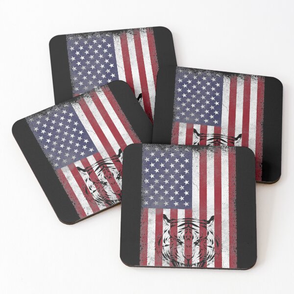 Item preview, American Flag Tiger Tee 4th Of July Patriotic T Shirt Gifts designed and sold by GrahamWalsh.