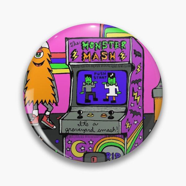 Item preview, Retro Monster Arcade designed and sold by Intergalactic Unicorn: Art by Anna Schmidt.