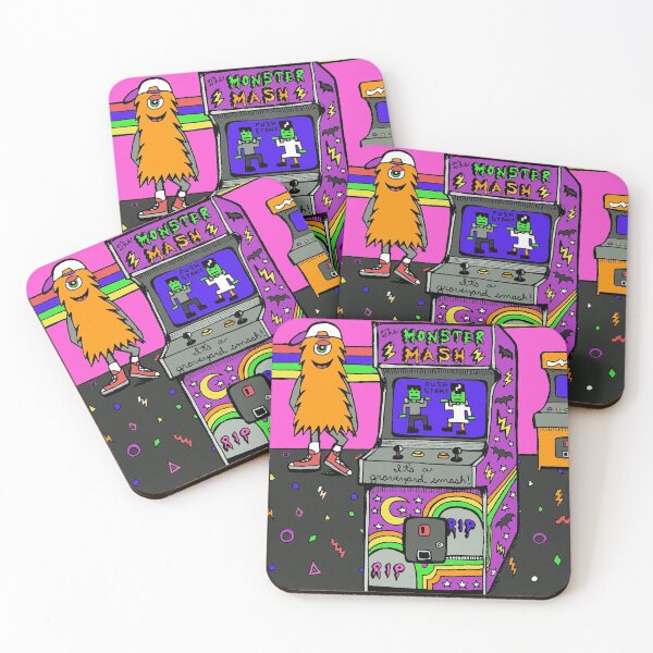 Item preview, Retro Monster Arcade designed and sold by Intergalactic Unicorn: Art by Anna Schmidt.