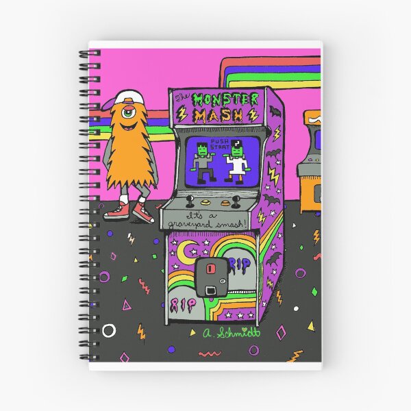 Item preview, Retro Monster Arcade designed and sold by Intergalactic Unicorn: Art by Anna Schmidt.