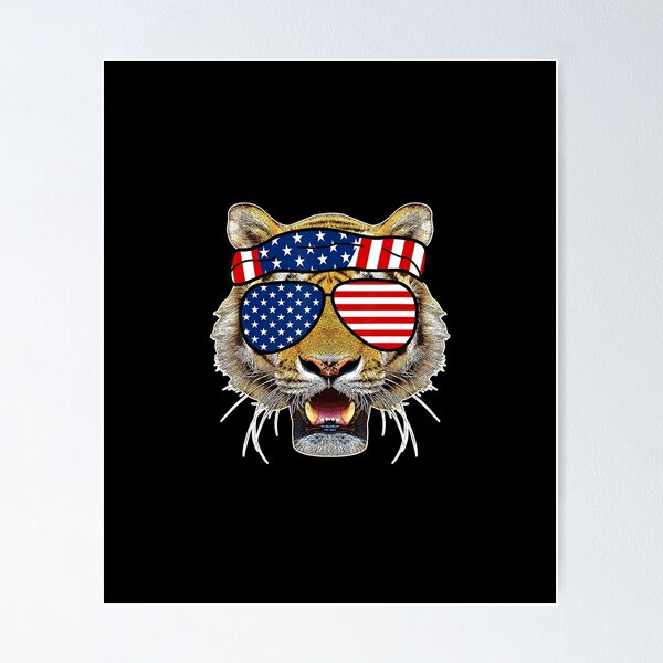 Artikelvorschau, American Sunglasses Tiger Shades 4. Juli Fantastisches Geschenk-T-Shirt entworfen und verkauft von GrahamWalsh.