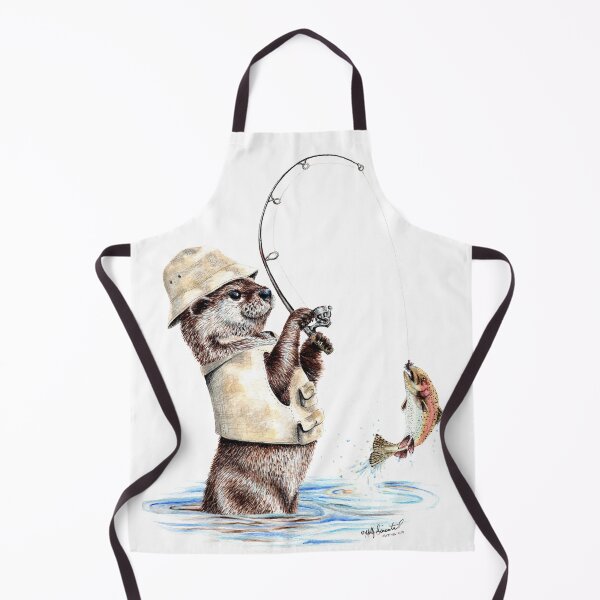 Item preview, Nature's Fisherman - otter trout fishing designed and sold by HollySimental.