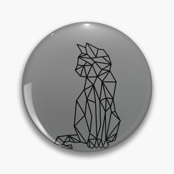 Artikelvorschau, Geometrische Katze entworfen und verkauft von One Line Aesthetics ♡.