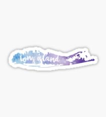 Long Island Water Color Sticker Sticker